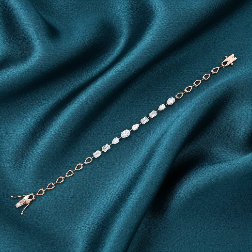 Kaelis Band Diamond Chain Bracelet