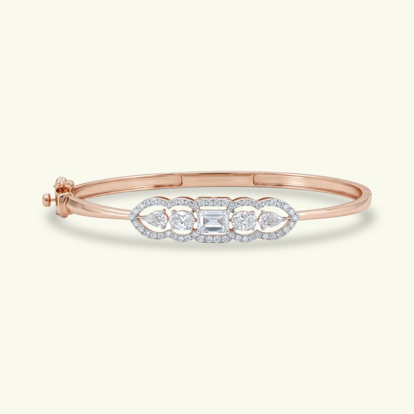 Revyn Halo Diamond Flexible Bracelet