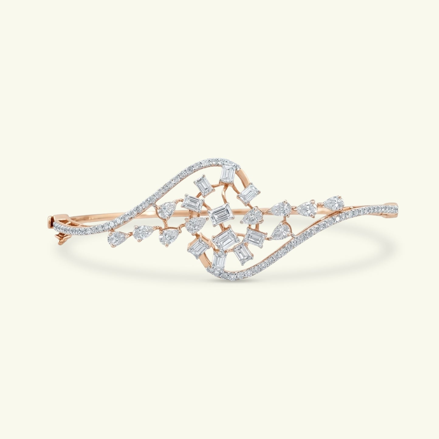 Lioren Crest Diamond Flexible Bracelet