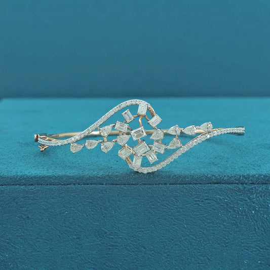 Lioren Crest Diamond Flexible Bracelet