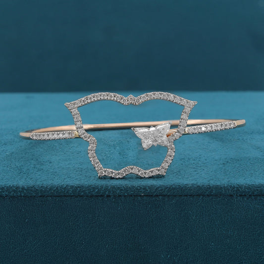 Papillon Contour Diamond Bracelet
