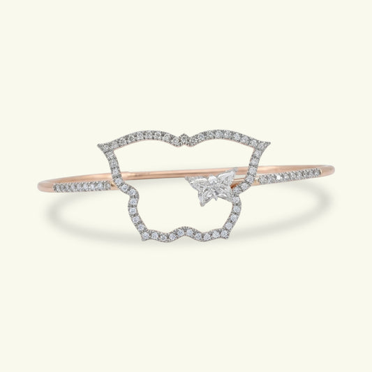Papillon Contour Diamond Bracelet