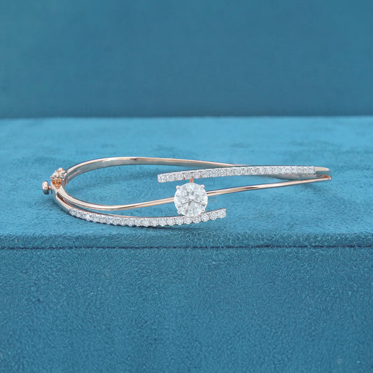 Soriel Plain Diamond Flexible Bracelet