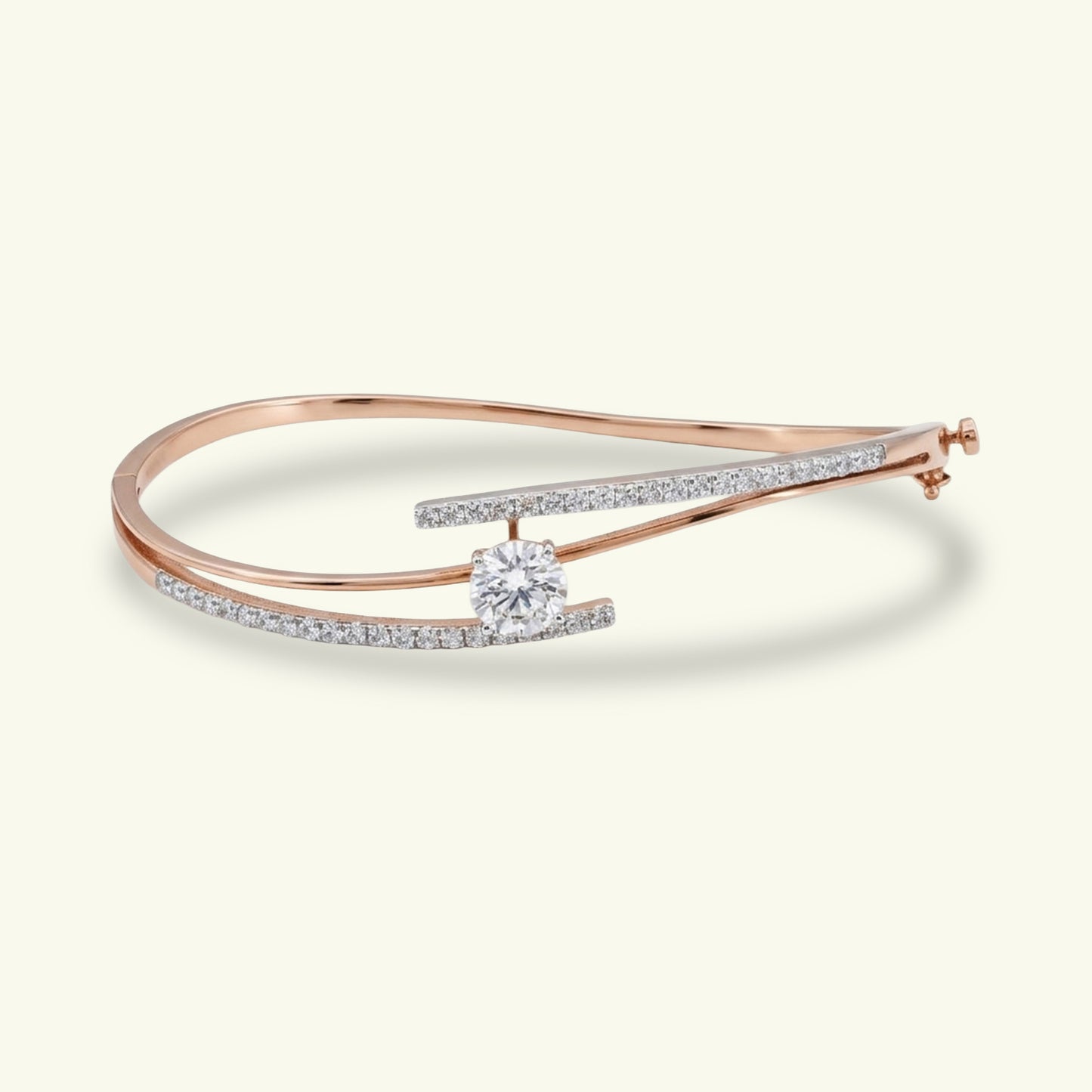 Soriel Plain Diamond Flexible Bracelet