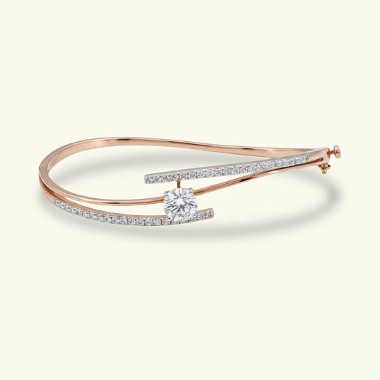 Soriel Plain Diamond Flexible Bracelet