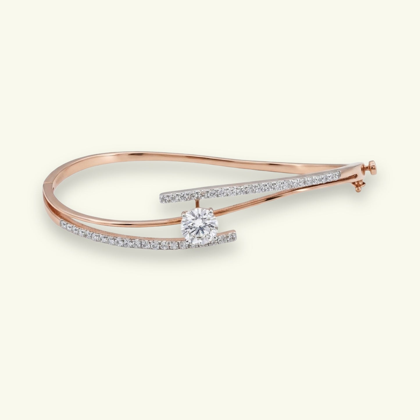 Soriel Plain Diamond Flexible Bracelet