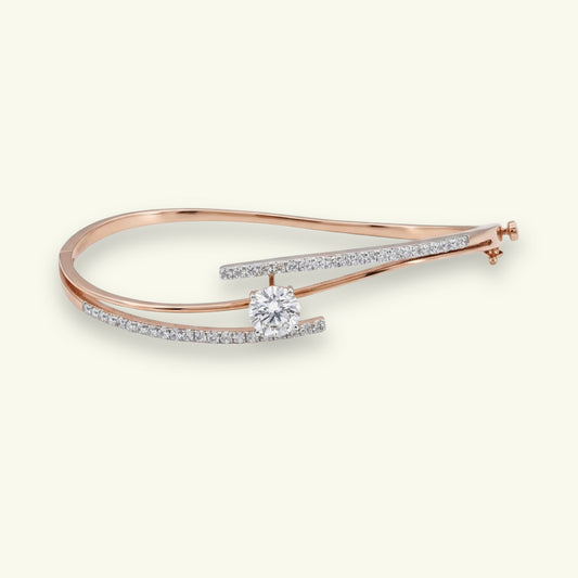 Soriel Plain Diamond Flexible Bracelet