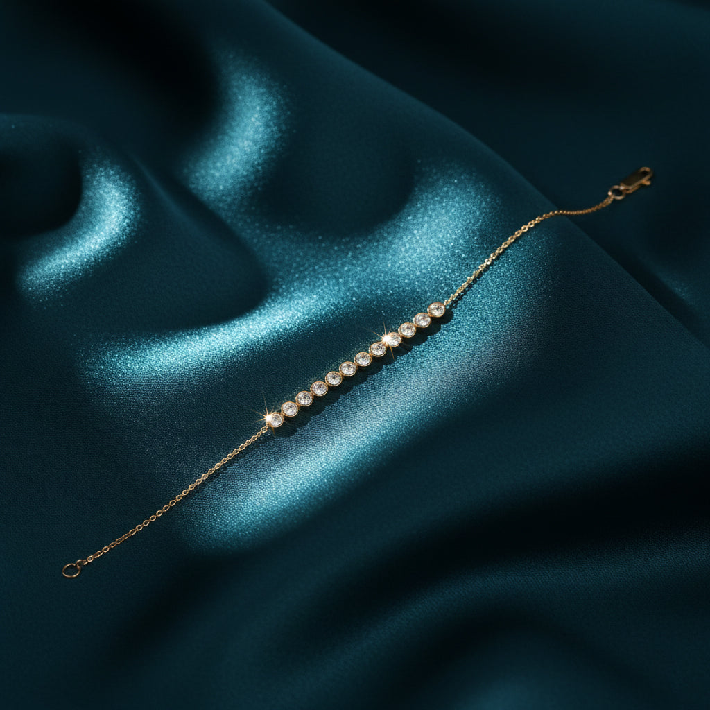 Cyrith Flow Diamond Chain Bracelet