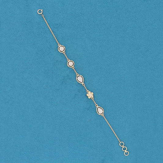 Roselia Floral Diamond Chain Bracelet