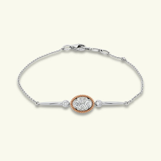 Elvara Thread Diamond Chain Bracelet