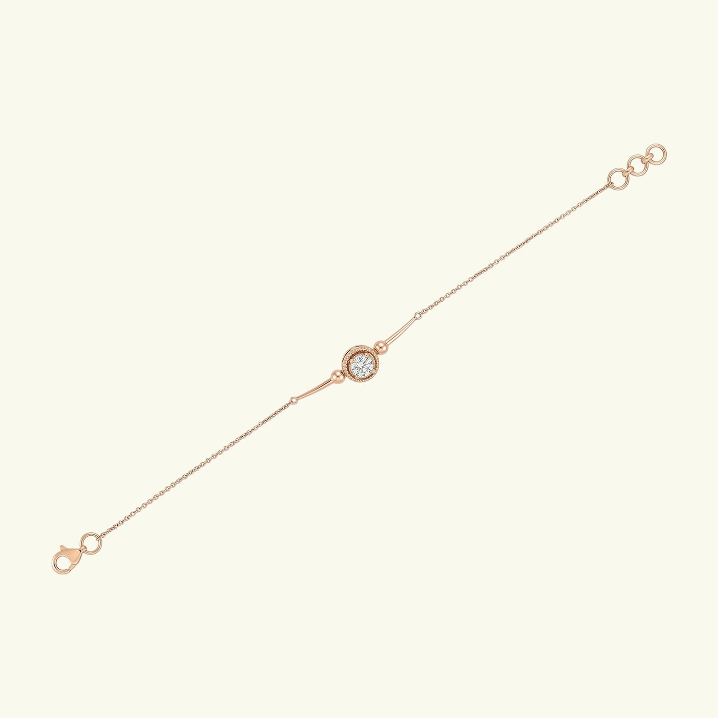 Seriel Plain Diamond Chain Bracelet