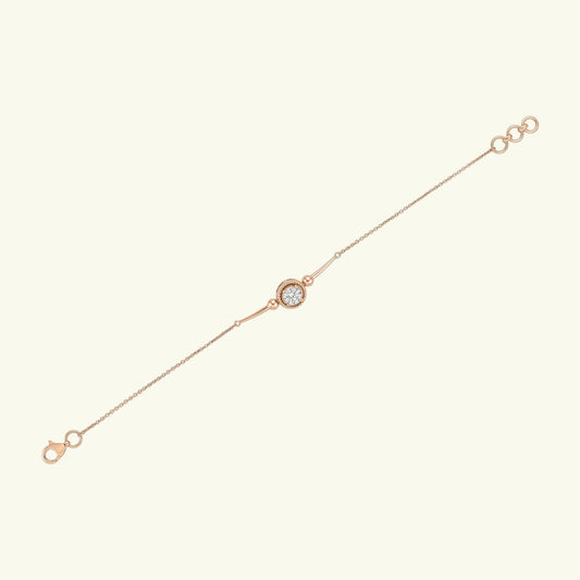 Seriel Plain Diamond Chain Bracelet