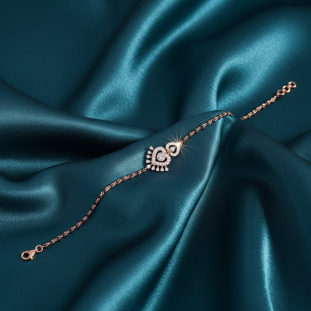 Celir Halo Diamond Chain Bracelet