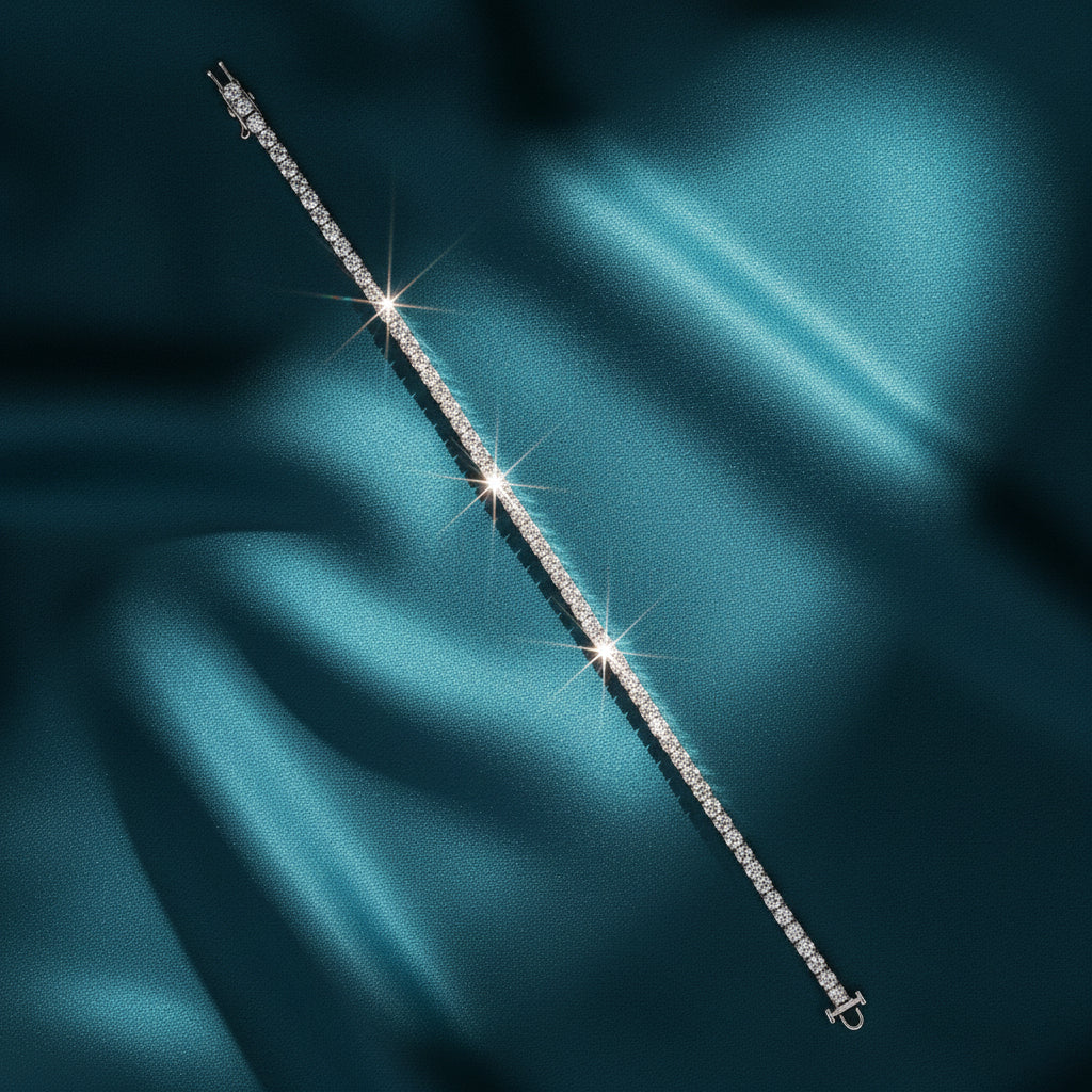 Salen Line Diamond Tennis Bracelet