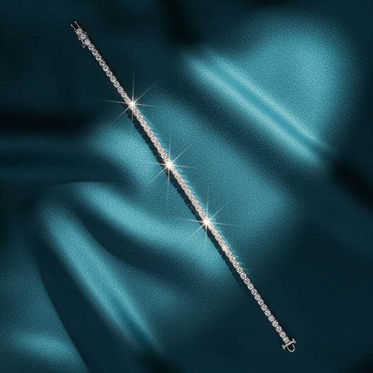 Salen Line Diamond Tennis Bracelet