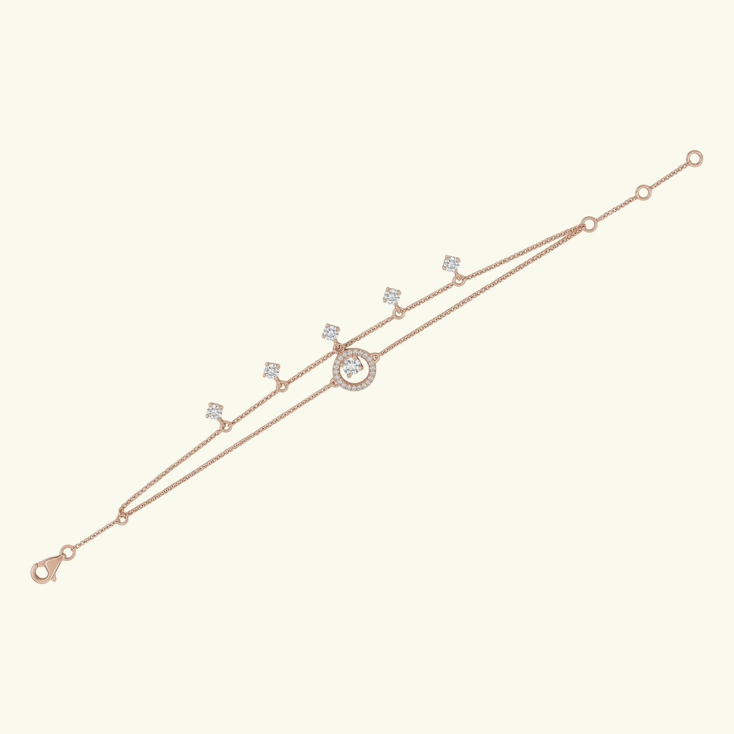 Solair Band Diamond Station Bracelet