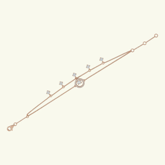 Solair Band Diamond Station Bracelet