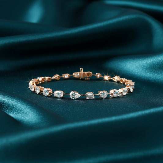 Evara Diamond Station Bracelet