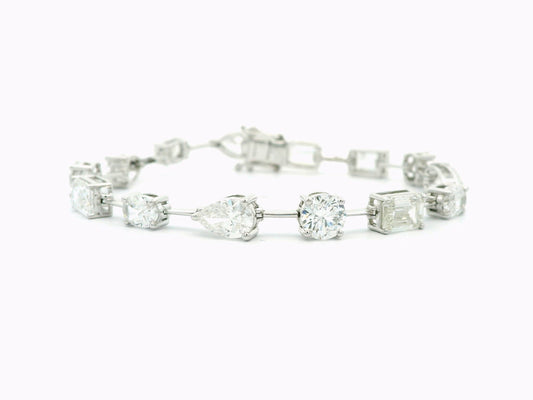Vivenza Row Diamond Tennis Bracelet