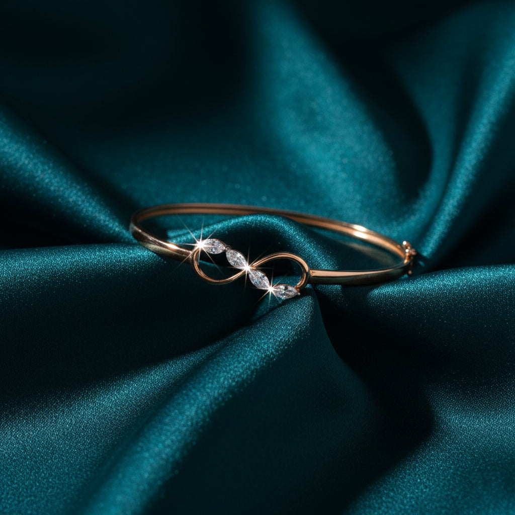 Anira Crest Diamond Oval Kada