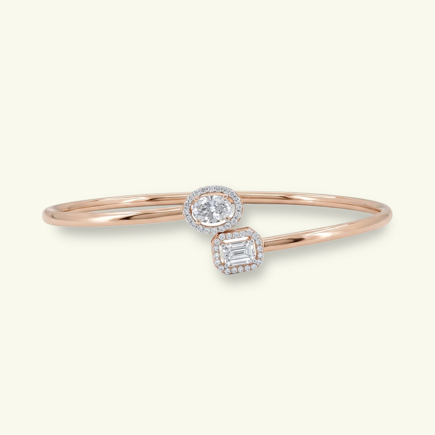Elenya Halo Diamond Flexible Bracelet