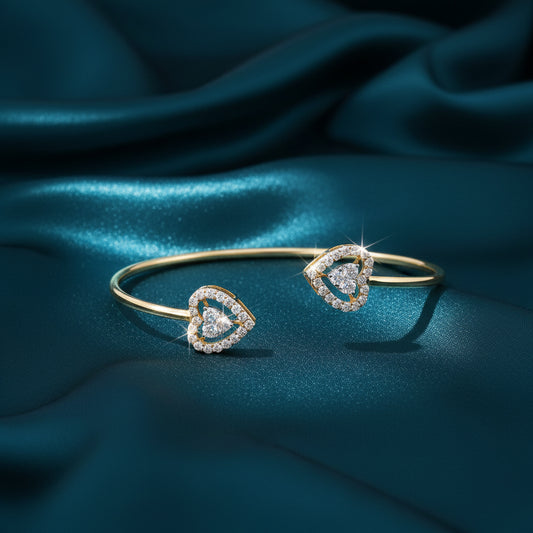 Selura Halo Diamond Flexible Bracelet