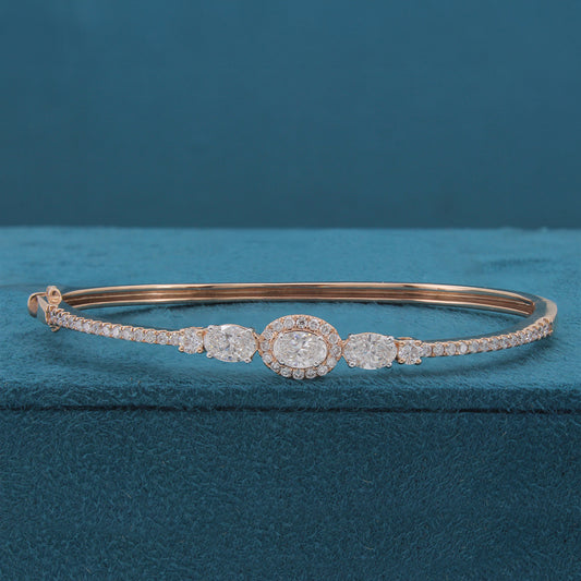 Elaren Halo Diamond Oval Kada