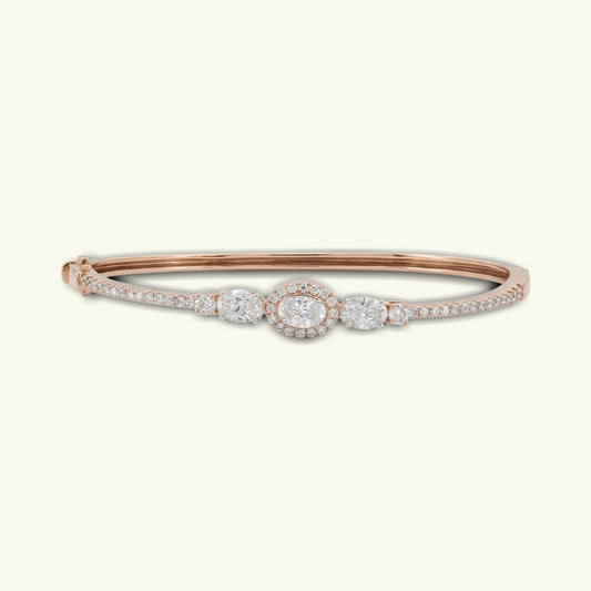 Elaren Halo Diamond Oval Kada