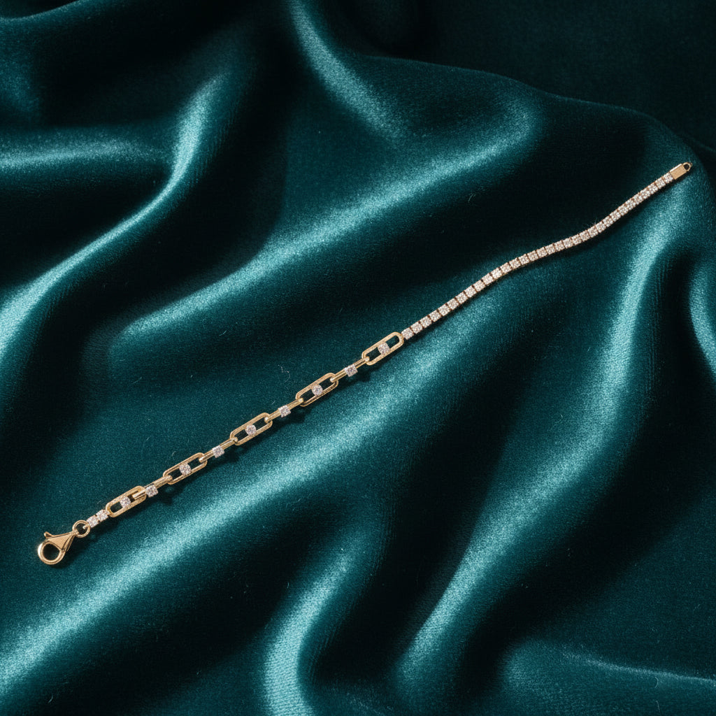 Lymera Wave Diamond Bracelet