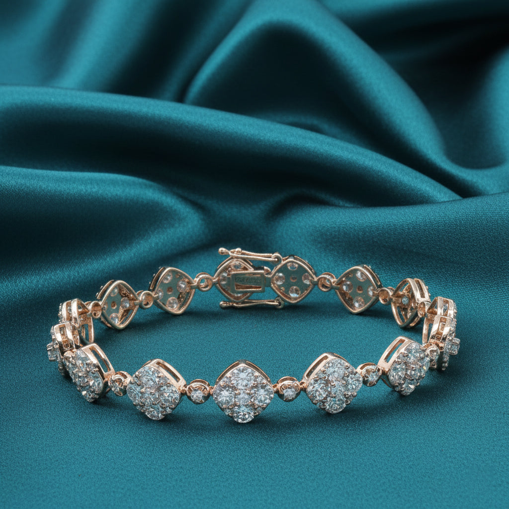Corenna Halo Diamond Bracelet