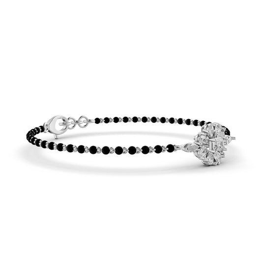 Kalvya Line Diamond Mangalsutra Bracelet