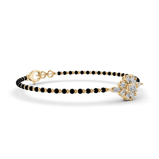Kalvya Line Diamond Mangalsutra Bracelet
