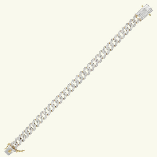 Valtor Grid Diamond Mens Bracelet