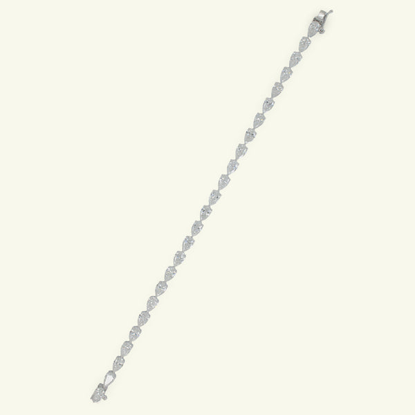 Arlune Line Diamond Tennis Bracelet