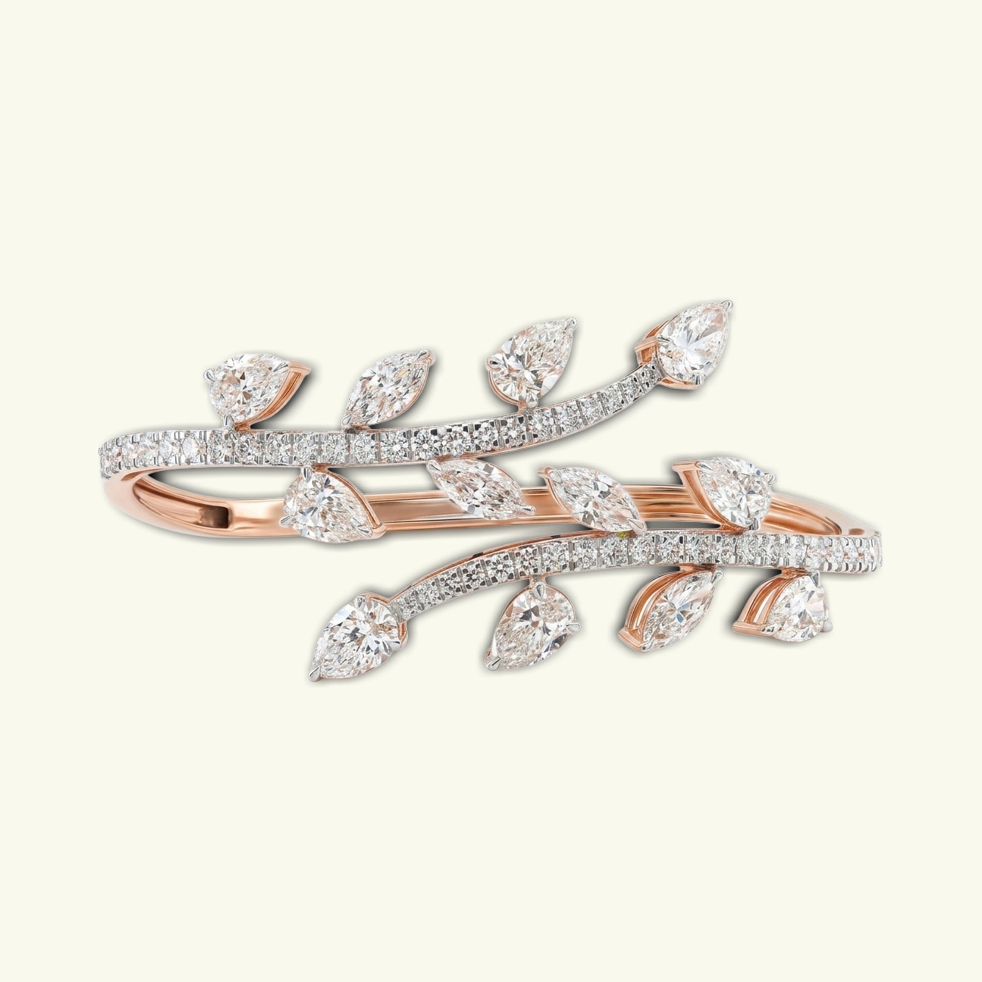  Evanthe Leaf Diamond Bracelet 