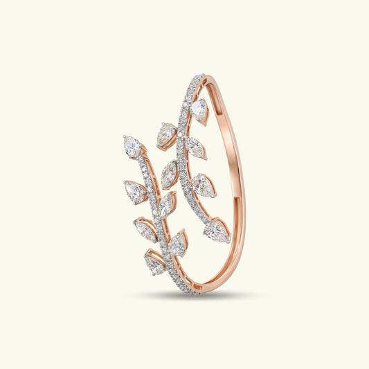  Evanthe Leaf Diamond Bracelet 