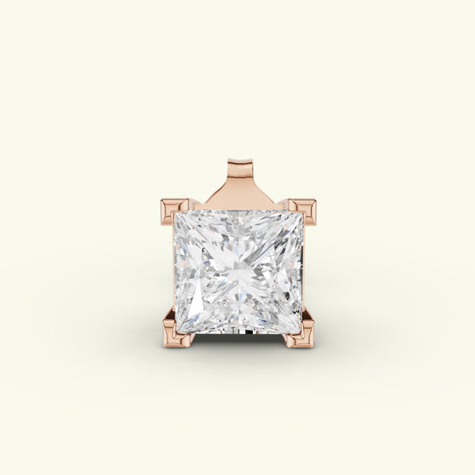 Zeir Solitaire Diamond Mens Stud