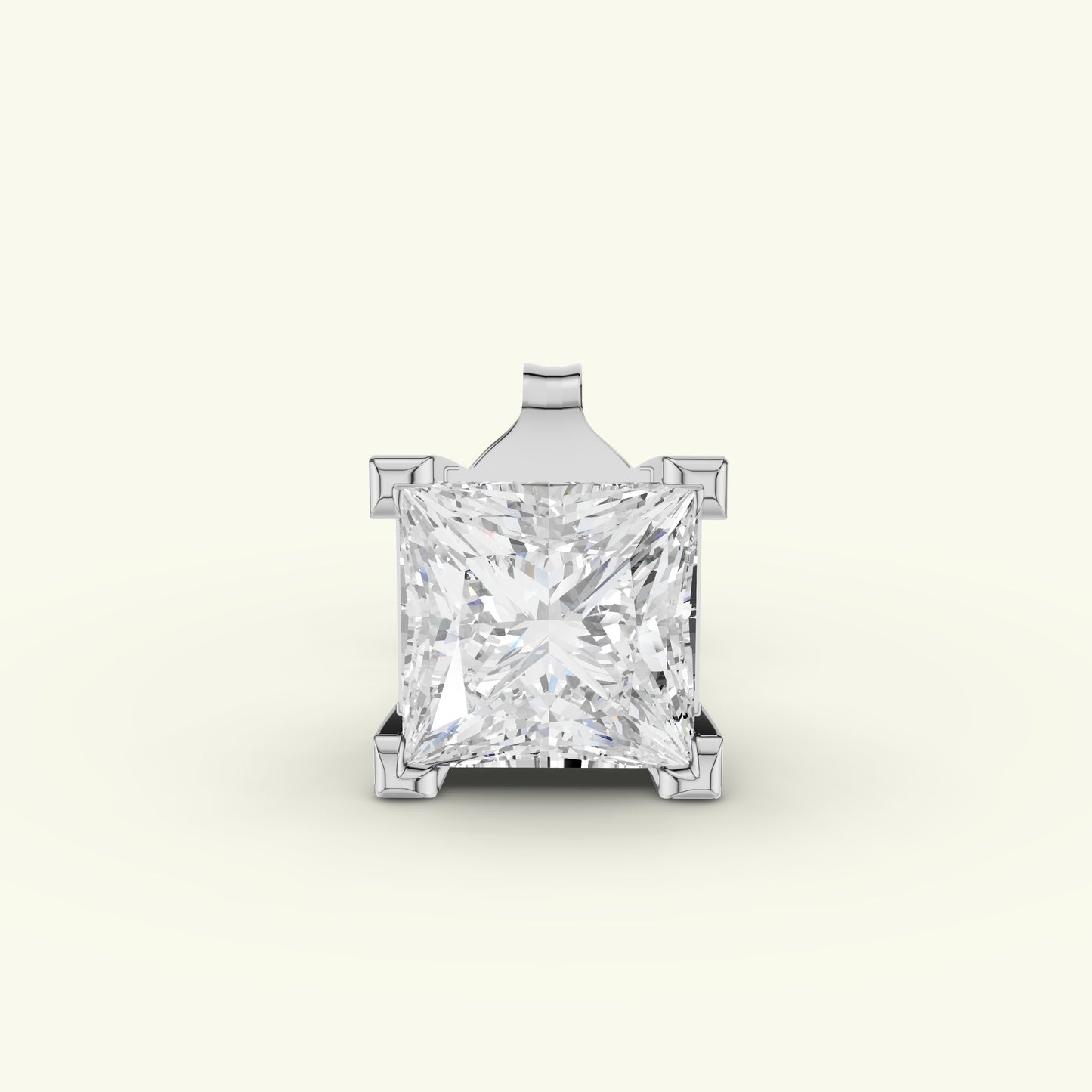 Zeir Solitaire Diamond Mens Stud