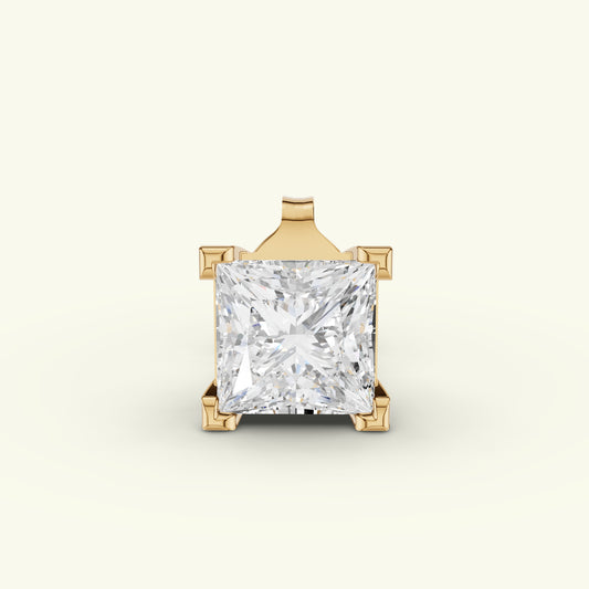 Zeir Solitaire Diamond Mens Stud