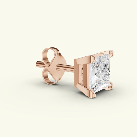 Zeir Solitaire Diamond Mens Stud