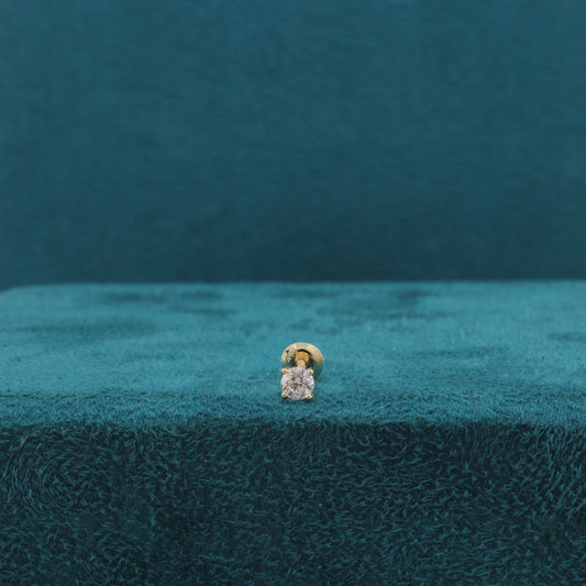 Elaris Halo Diamond Earrings