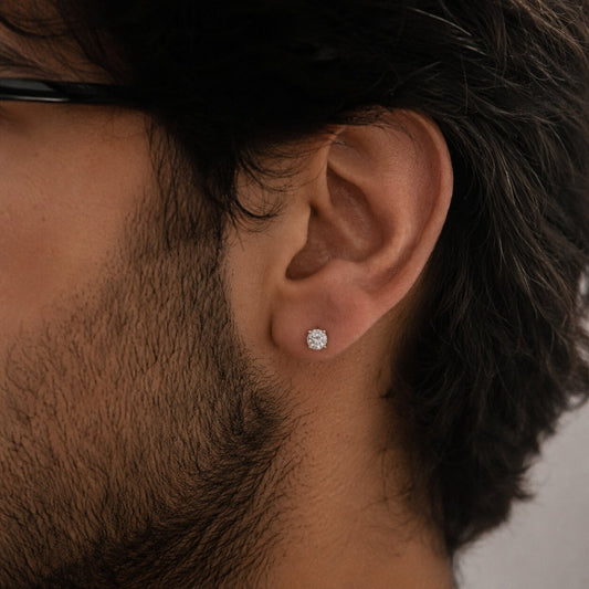 Elaris Halo Diamond Earrings