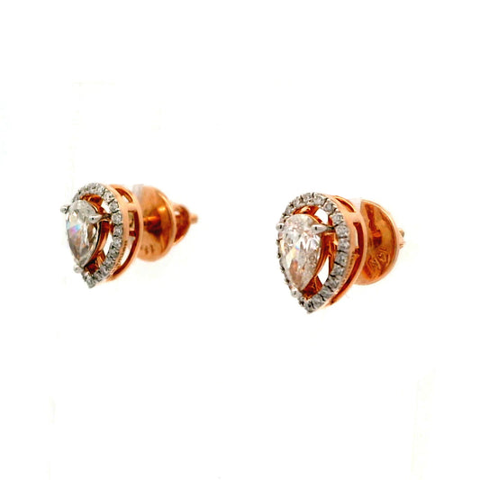 Elisse Halo Diamond Stud Earrings