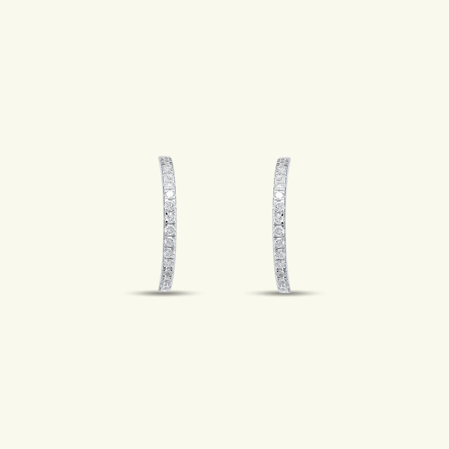Narella Diamond Hoop Earrings