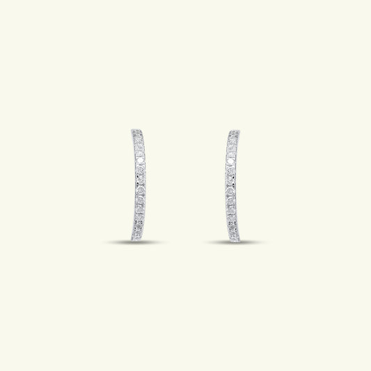 Narella Diamond Hoop Earrings