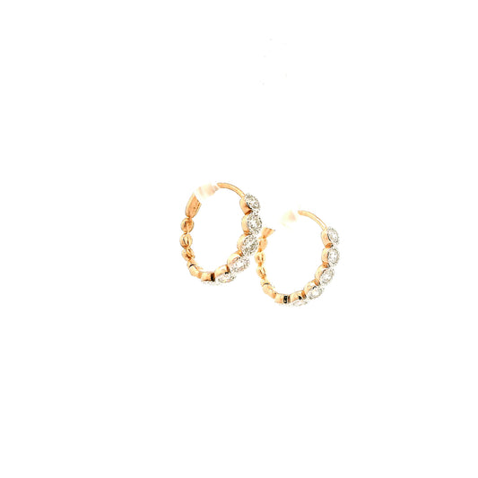 Solene Diamond Hoop Earrings