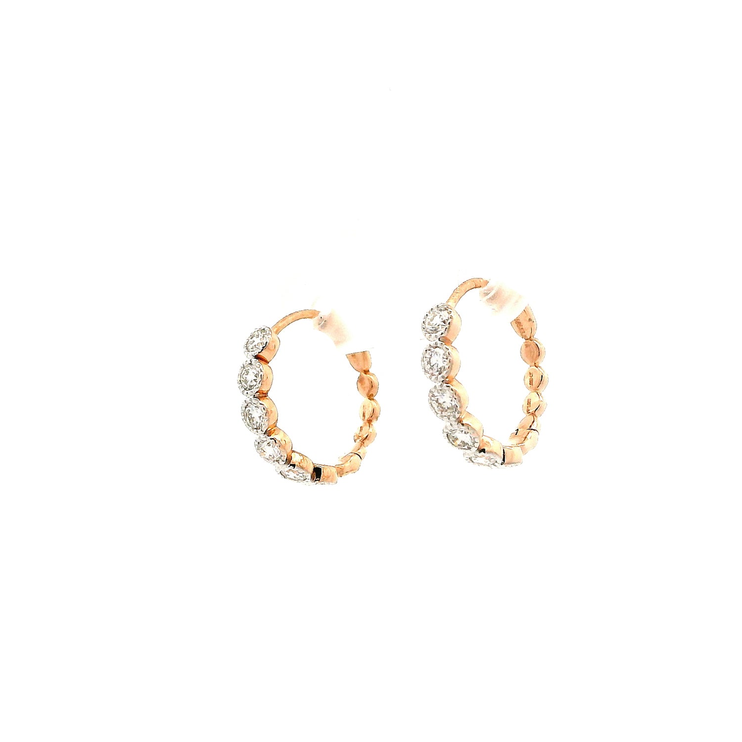 Solene Diamond Hoop Earrings