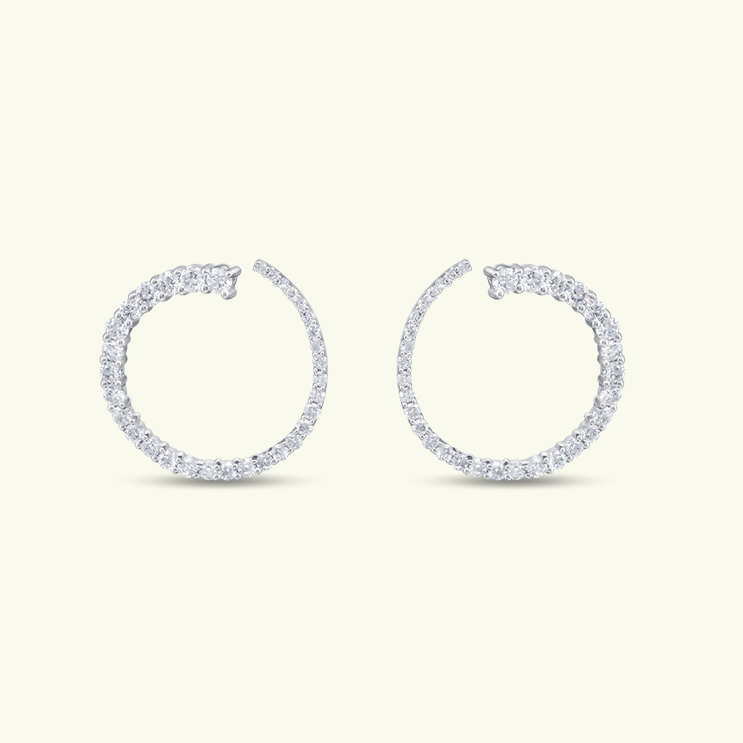 Celvyn Diamond Hoop Earrings
