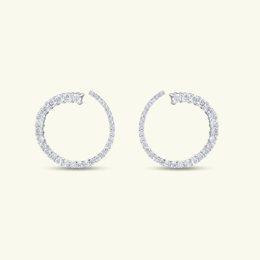 Celvyn Diamond Hoop Earrings