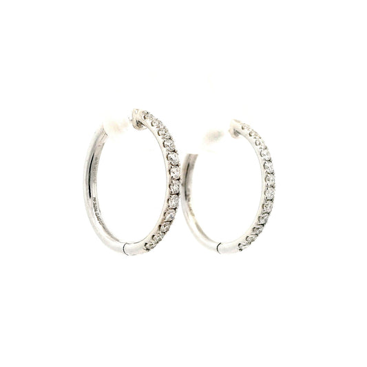 Iselda Diamond Hoop Earrings